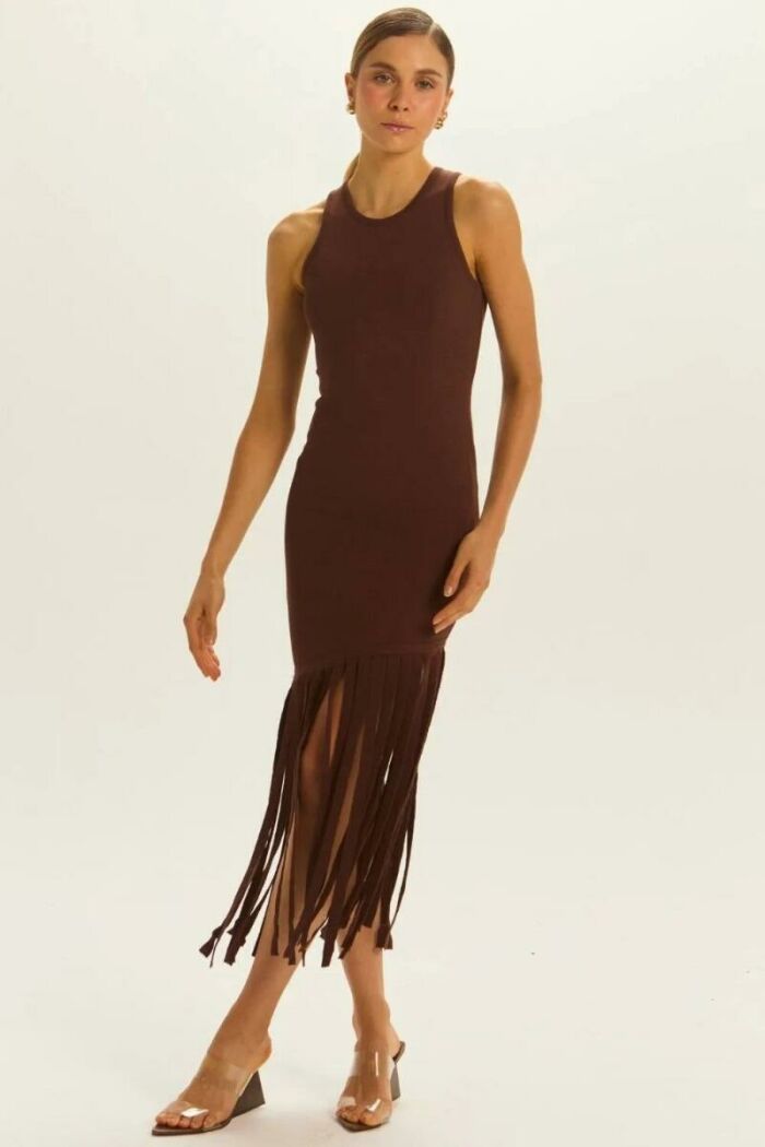 Imagem de Vestido Melina Marrom Coffee Le Blog