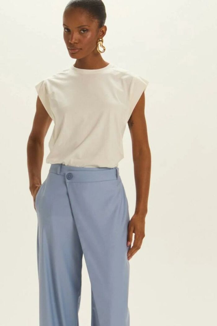 Imagem de Calça Pâmela Azul Denin Claro Le Blog