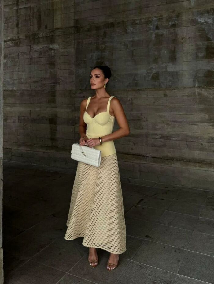 Imagem de Vestido Pilar Amarelo Cloude