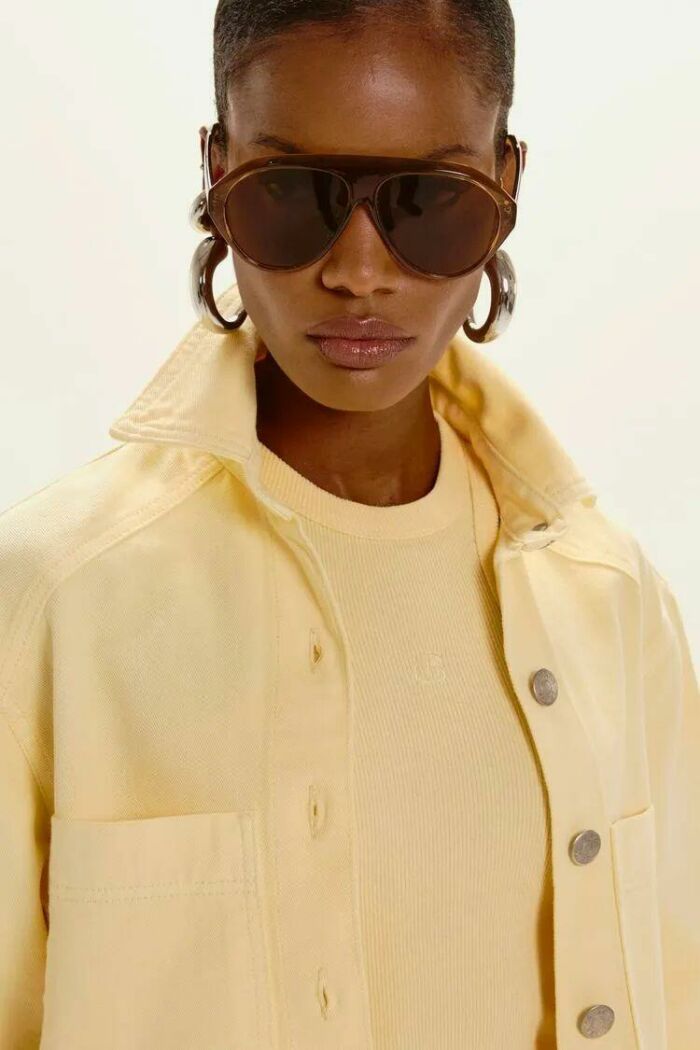 Imagem de Camisa Sarja Flávia Amarelo Light Le Blog