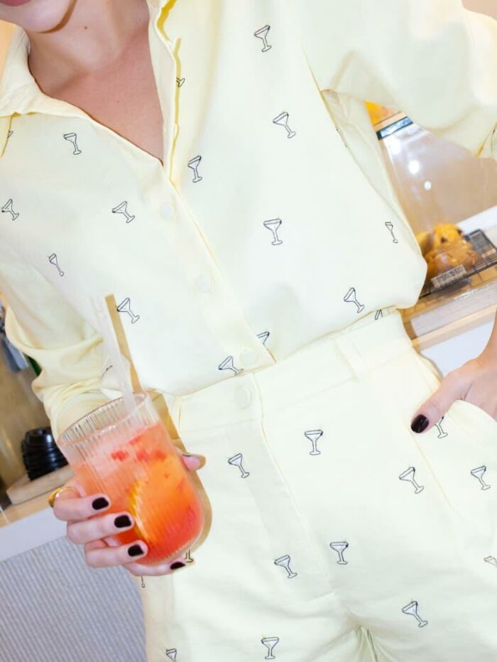 Imagem de Conjunto Drink Amarelo Olívia