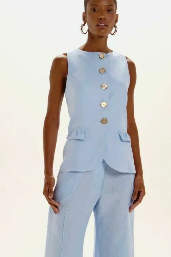 Imagem de Calça Jana Azul Moody Le Blog