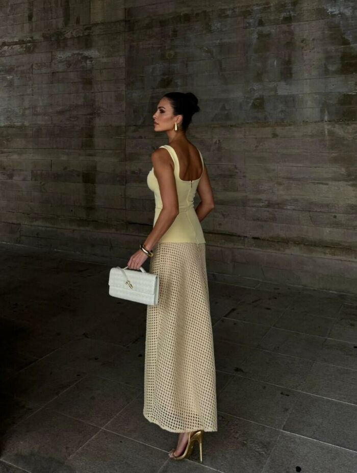 Imagem de Vestido Pilar Amarelo Cloude