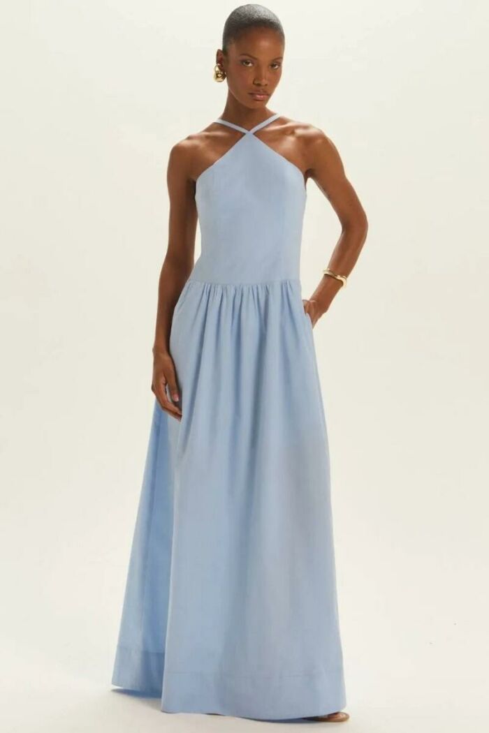 Imagem de Vestido Gisa Azul Cotton Le Blog