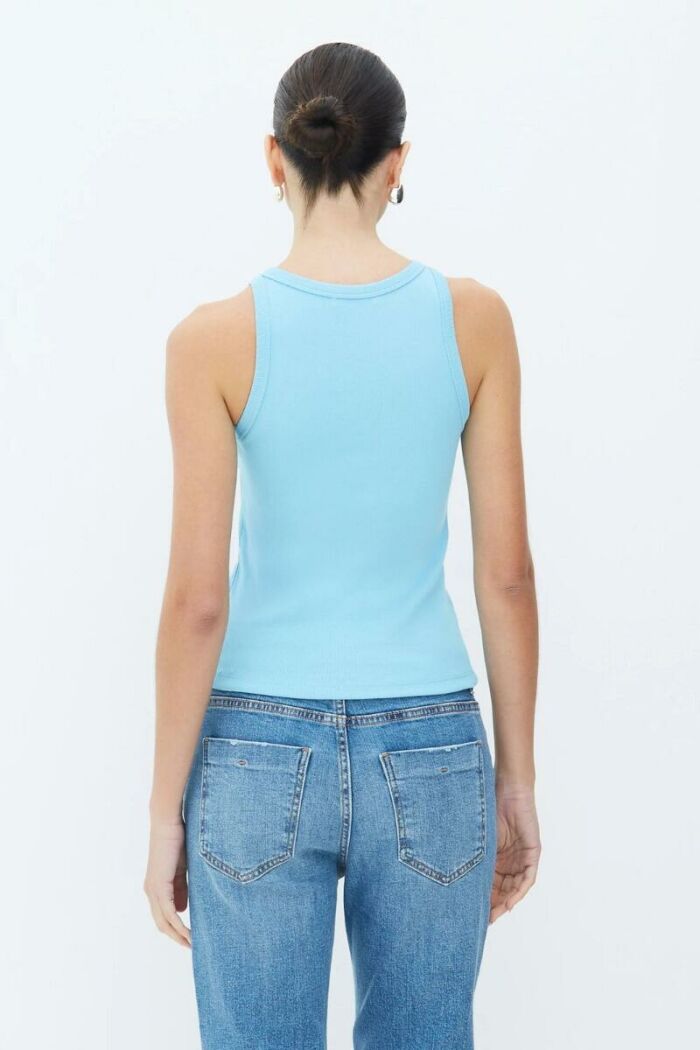 Imagem de Regata Longa Decote Nadador Azul Bebê