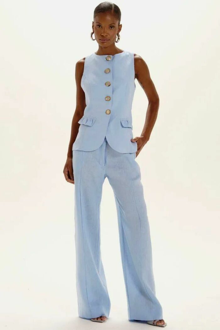 Imagem de Colete Jana Azul Moody Le Blog