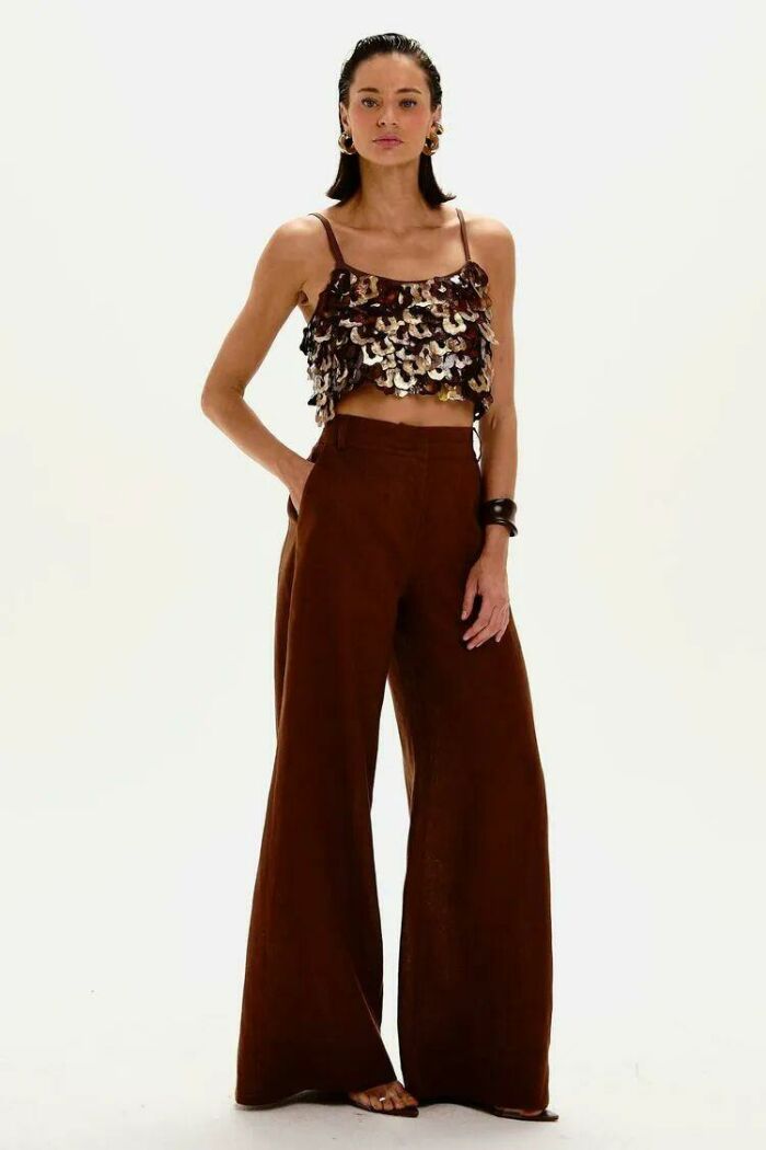 Imagem de Top Vicky Marrom Pareô Le Blog