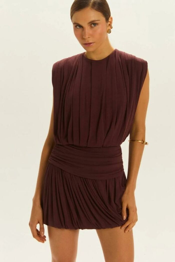 Imagem de Saia Gabriela Marrom Coffee Le Blog