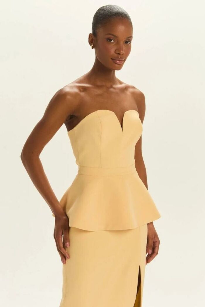 Imagem de Vestido Mídi Érica Amarelo Grace Le Blog