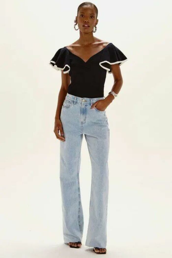 Imagem de Calça Renata Jeans Claro Le Blog