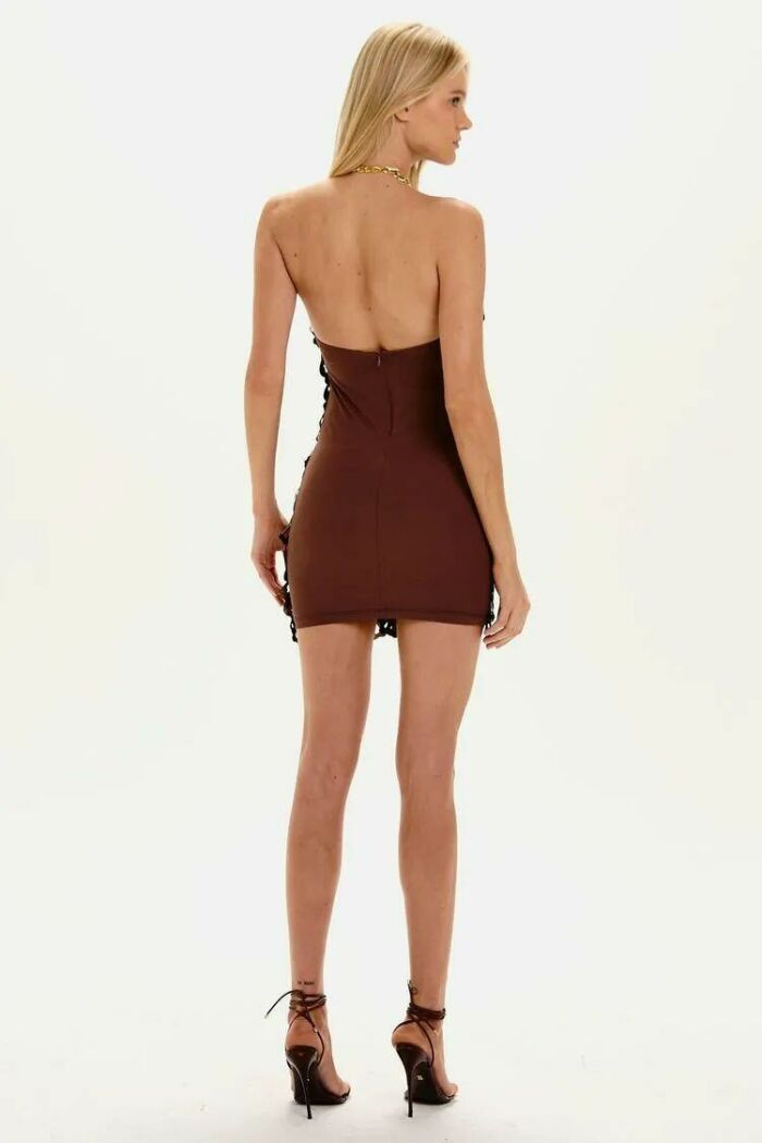 Imagem de Vestido Vicky Marrom Pareô Le Blo