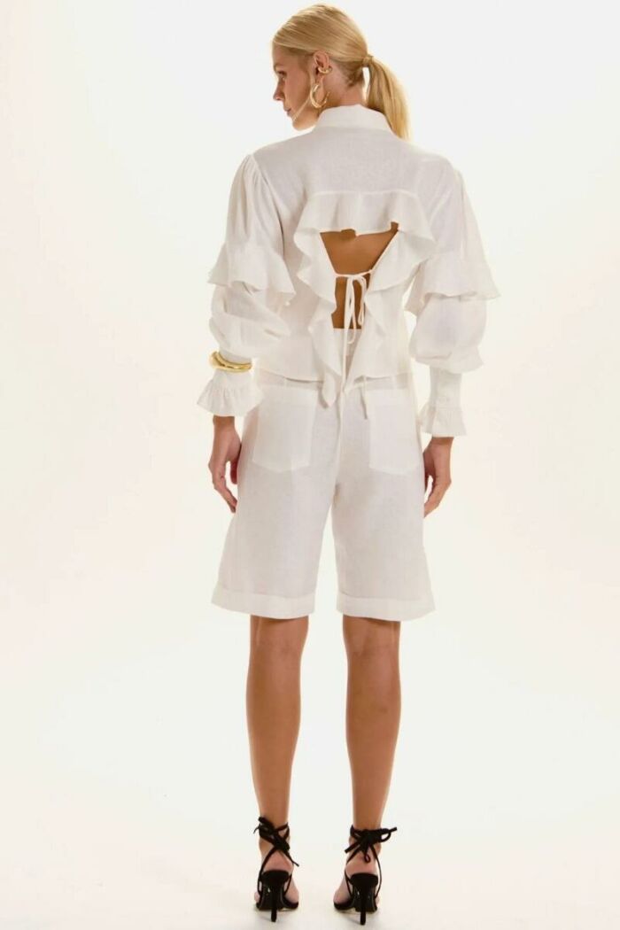 Imagem de Bermuda Lilian Off White Le Blog