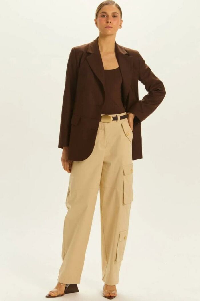 Imagem de Calça Ruth Bege Pérola Le Blog