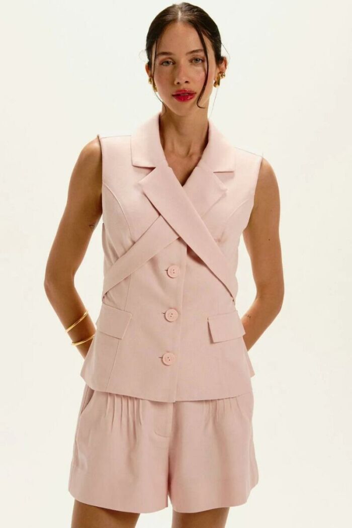 Imagem de Colete Laila Rosa Delicate Le Blog