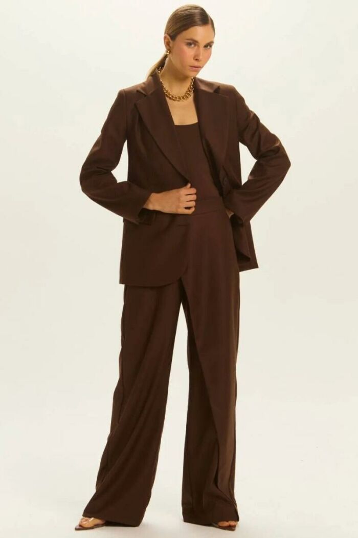 Imagem de Calça Pâmela Marrom Coffee Le Blog