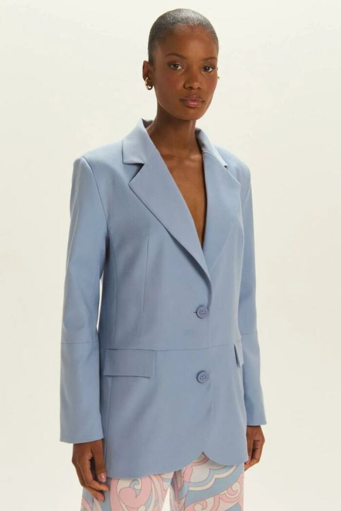 Imagem de Blazer Pâmela Azul Denin Claro Le Blog