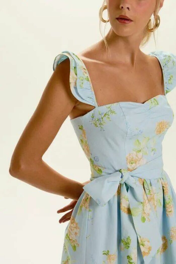 Imagem de Vestido Mídi Luna Ice Flower Le Blog