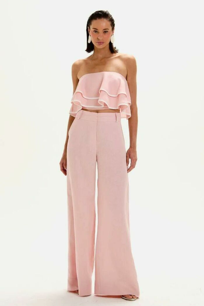 Imagem de Top Bia Rosa Plissê Le Blog