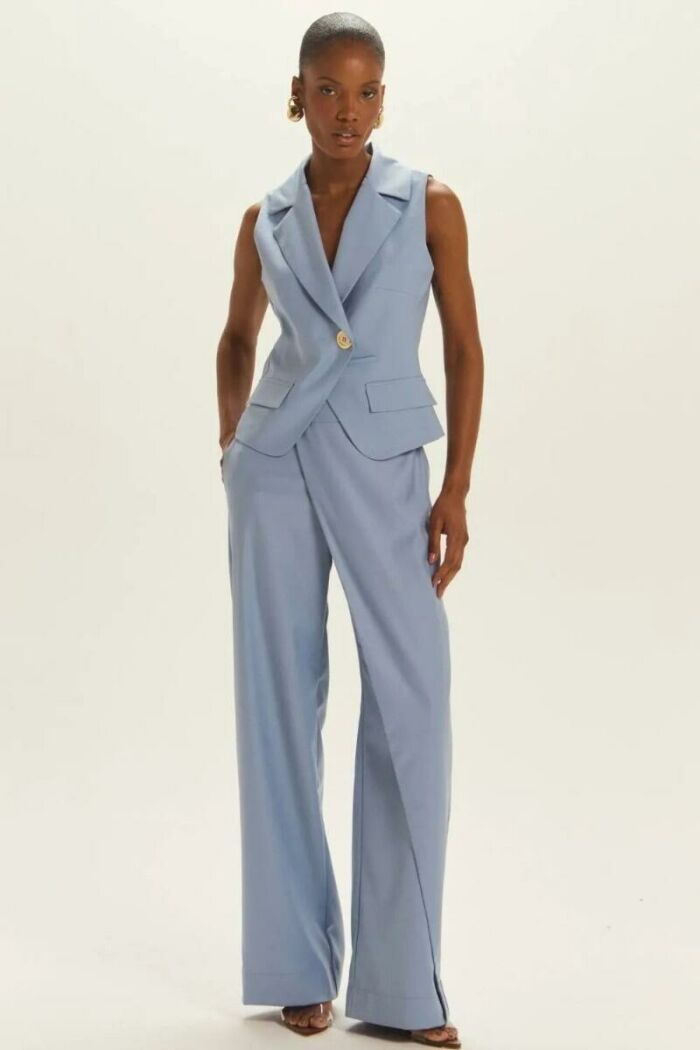 Imagem de Calça Pâmela Azul Denin Claro Le Blog