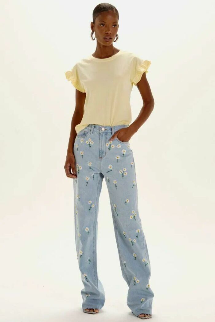 Imagem de Calça Mari Jeans Claro Le Blog