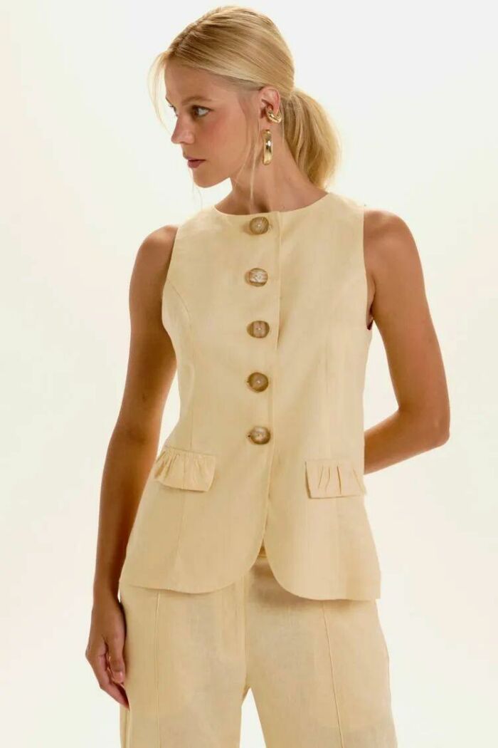 Imagem de Colete Jana Amarelo Light Le Blog