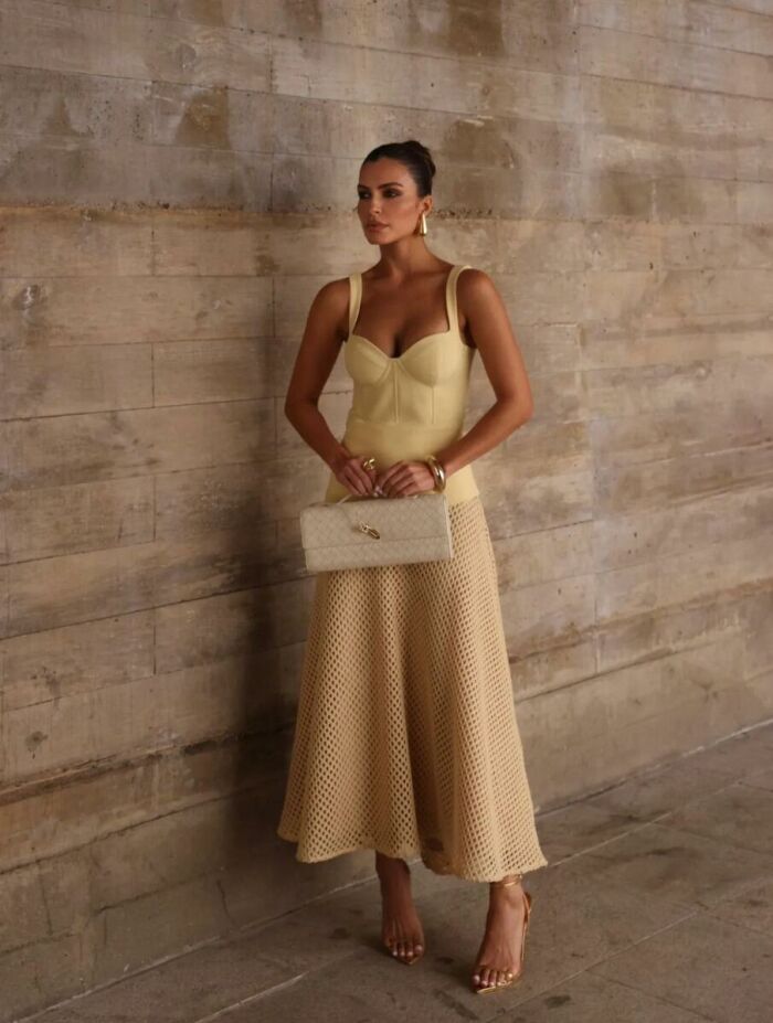 Imagem de Vestido Pilar Amarelo Cloude