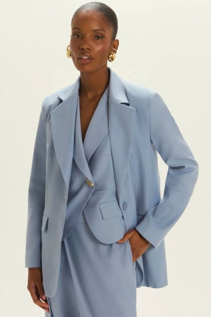 Imagem de Colete Pâmela Azul Denin Claro Le Blog