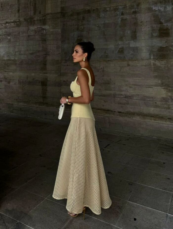 Imagem de Vestido Pilar Amarelo Cloude