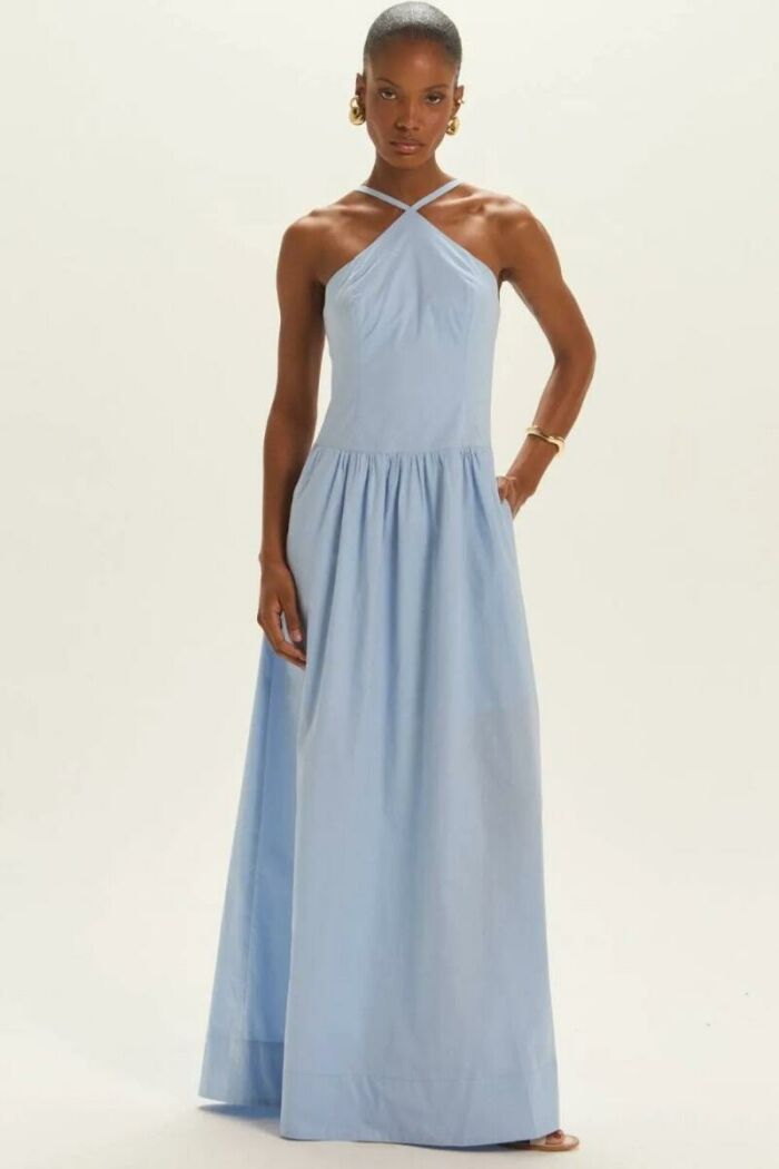 Imagem de Vestido Gisa Azul Cotton Le Blog