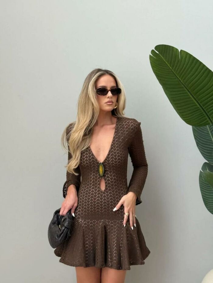 Imagem de Vestido Maia Marrom Cloude