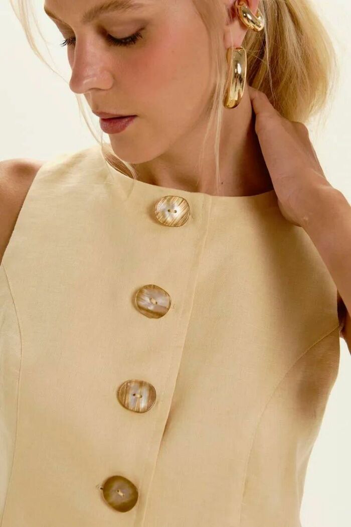 Imagem de Colete Jana Amarelo Light Le Blog