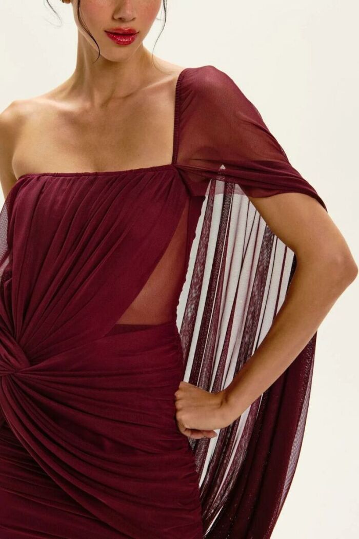 Imagem de Vestido Curto Eva Liso Cabernet Le Blog