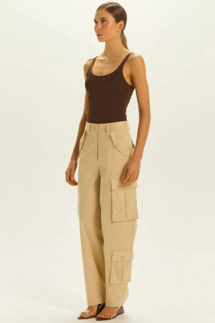 Imagem de Calça Ruth Bege Pérola Le Blog