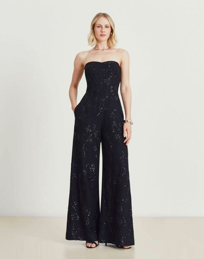 Imagem de Macacão Analu Preto Amissima