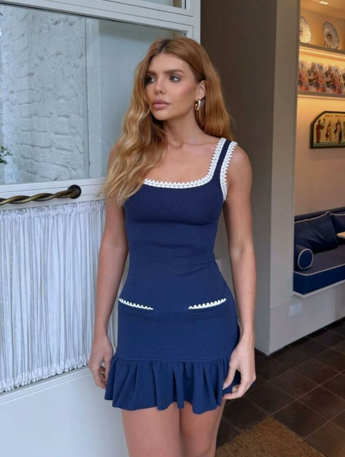 Imagem de Vestido Jade Marinho Cloude