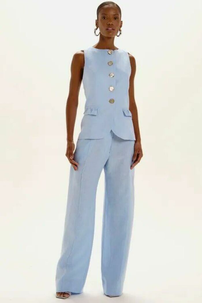 Imagem de Calça Jana Azul Moody Le Blog