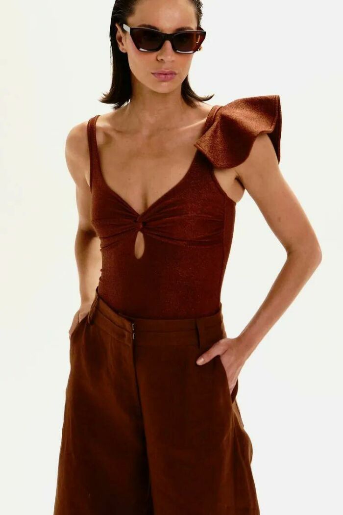 Imagem de Calça Bia Marrom Pareô Le Blog