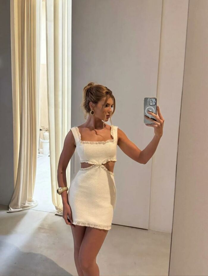 Imagem de Vestido Beatriz Cru Cloude