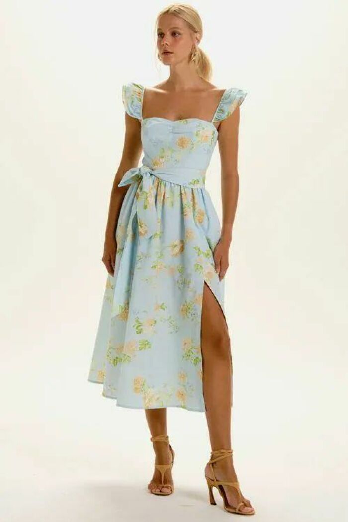 Imagem de Vestido Mídi Luna Ice Flower Le Blog