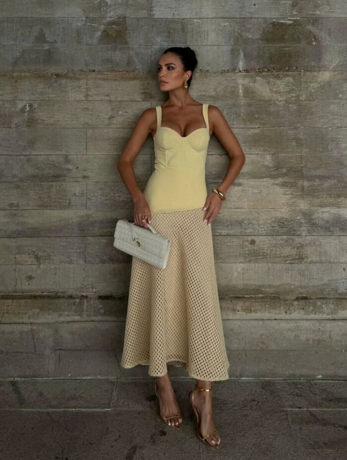 Imagem de Vestido Pilar Amarelo Cloude