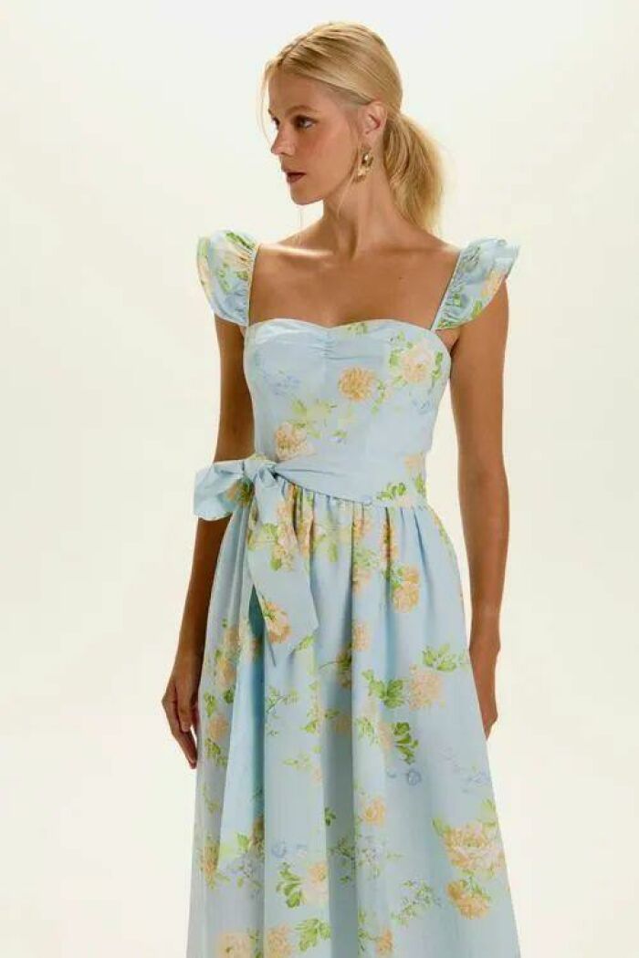 Imagem de Vestido Mídi Luna Ice Flower Le Blog