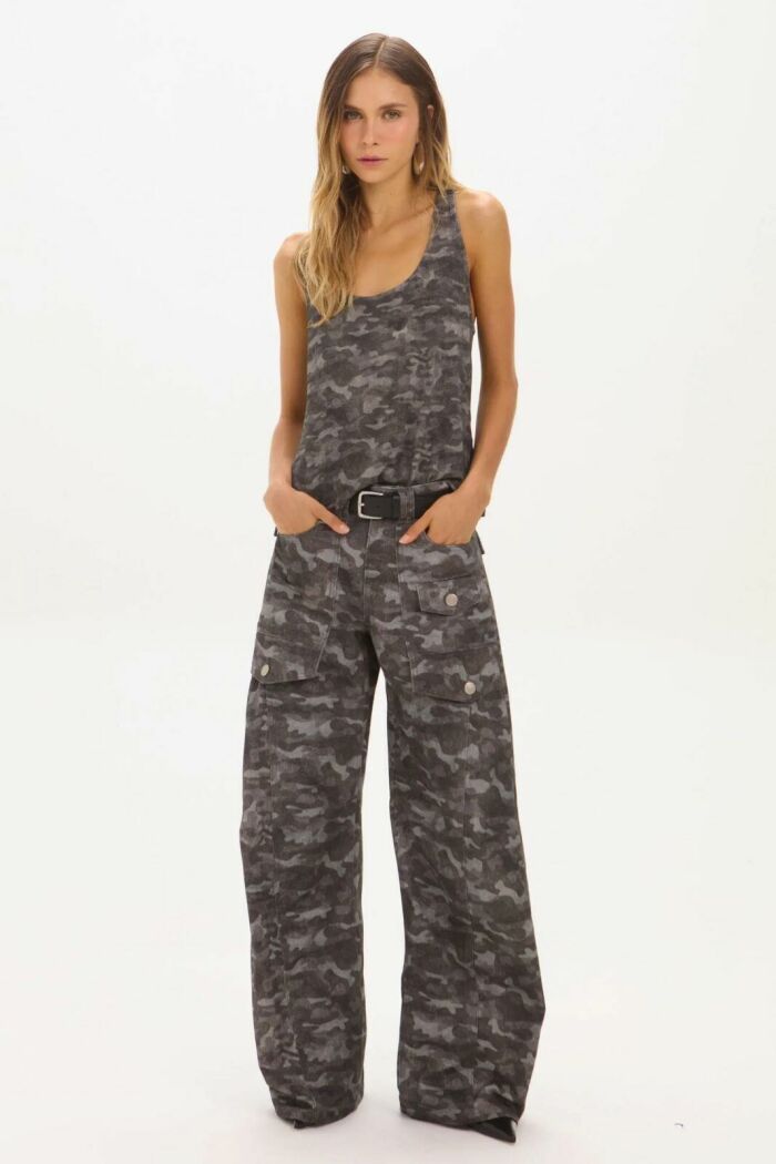 Imagem de Regata Raissa Grey Camouflage Le Blog