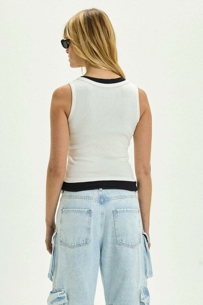 Imagem de Regata Sabrina Off White Le Blog