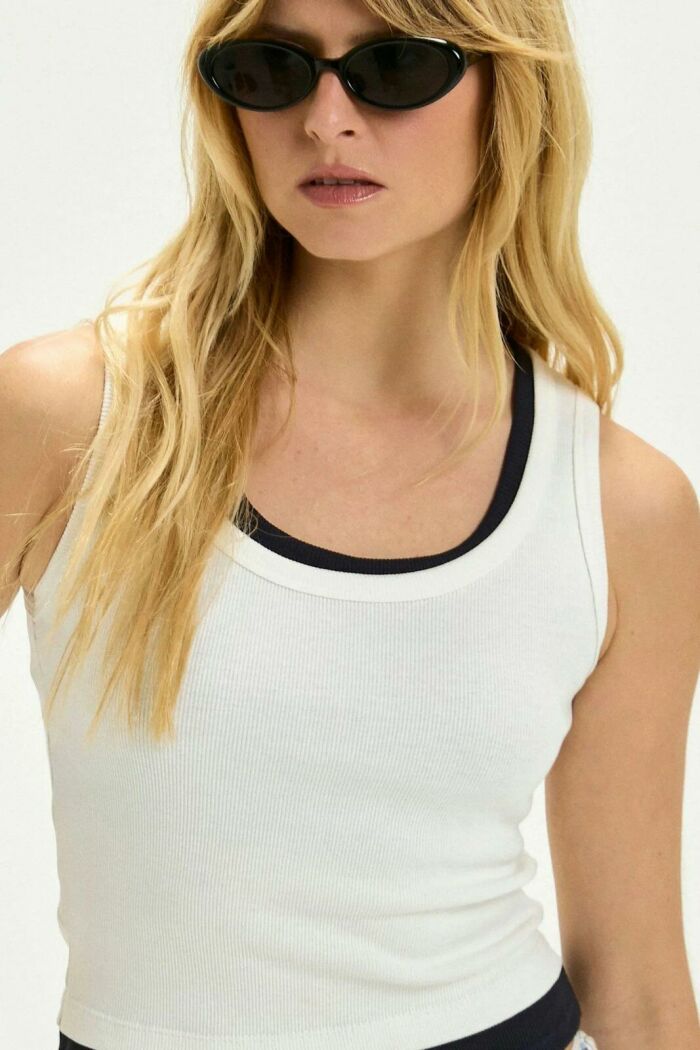 Imagem de Regata Sabrina Off White Le Blog
