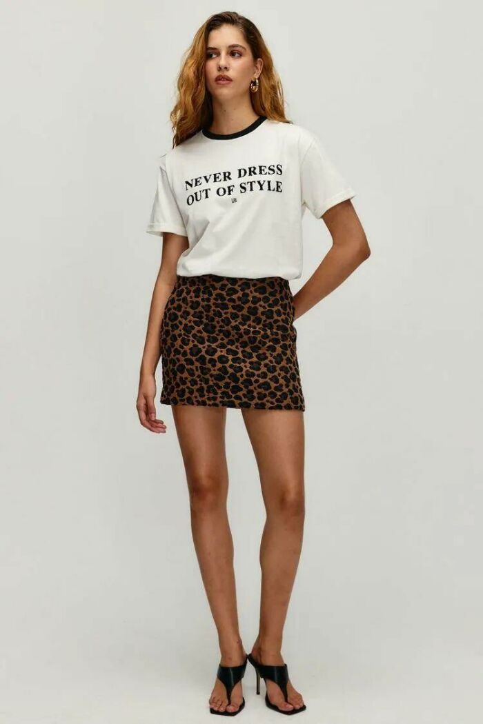 Imagem de Saia Mica Jacquard City Le Blog