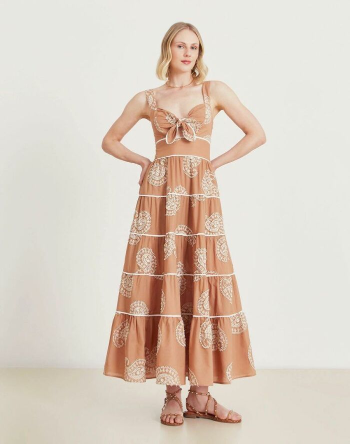 Imagem de Vestido Longo Camily Marrom Amissima