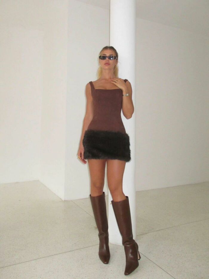 Imagem de Vestido Lia Marrom Cloude