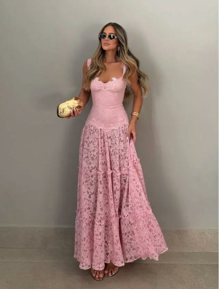 Imagem de Vestido Marluce Rosa Cloude
