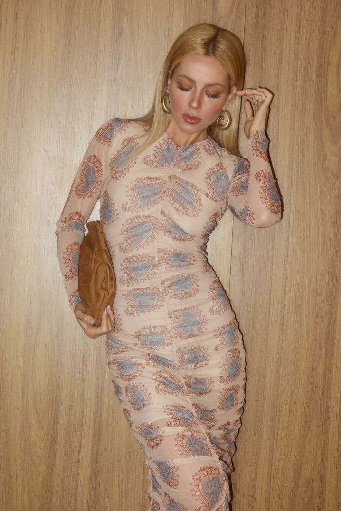 Imagem de Vestido Paisley Tule Olívia