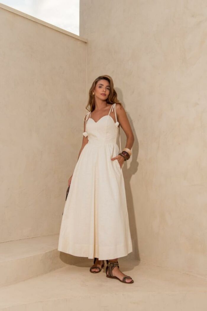 Imagem de Vestido Concha Cru Olívia